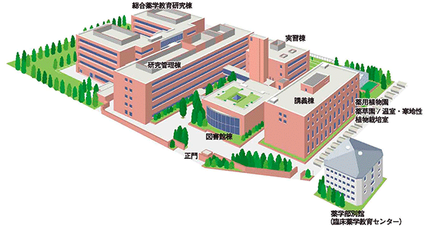 薬学部キャンパス図